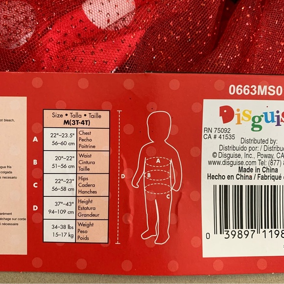 Disney Minnie Mouse Red Costume - Picture 9 of 9